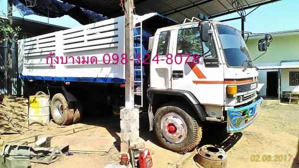 สิบล้อดัมพ์ ISUZU Fxz13nfy เครื่อง 210 แรง 2 เพลา เกียร์ฟูลเลอร์ เบรคจิฟฟี่ แอร์เย็น ปี 35 ดัมพ์กระบ