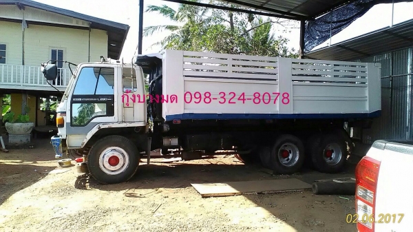 สิบล้อดัมพ์ ISUZU Fxz13nfy เครื่อง 210 แรง 2 เพลา เกียร์ฟูลเลอร์ เบรคจิฟฟี่ แอร์เย็น ปี 35 ดัมพ์กระบ