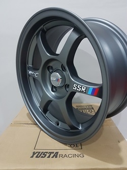 ขายล้อใหม่ SSR ขอบ 15x7 ET35 สีกัน งานYUSTA (4/100) ชุดล่ะ 8000 ขายล้อใหม่ SSR ขอบ 15x7 ET35 สีกัน งานYUSTA (4/100) ชุดล่ะ 8000