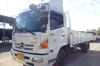 6 ล้อกลาง *Euro.3* HINO *ซีรีย์500* FC9J 175 แรงม้า คอมมอนเรว *ยาว 5.60 ม.* รถสวยเดิม+สวยจริง * รถห้