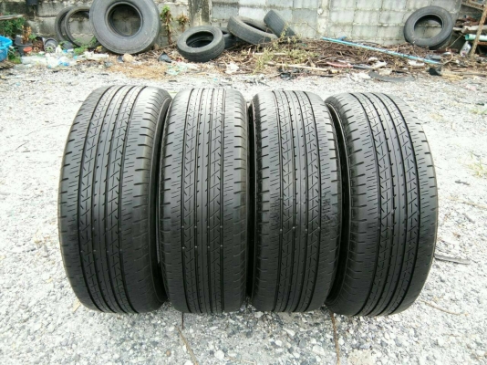 ขายยาง บริดสโตน 215/60R16 ยางสัปดาห์ที่44ปี15 ดอกยางหนาเต็มไม่แตกลายไม่ร้าวไม่ปะ จำนวน 1 ชุด
