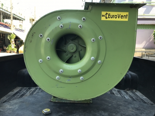 ขายโบวเวอร์ดูดฝุ่น-ดูดอากาศ Euro Vent 7.5HP. 2900 rpm. 380V ของใหม่เก่าเก็บ ไม่เคยใช้งาน สวยมากลมแรง หมุนนิ่ม พร้อมใช้งาน