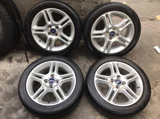 ล้อแม็ก ford fiesta ตัวท๊อป ขอบ 16 พร้อมยาง 195-50-16 ปี 15