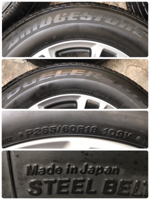 แม็ก แท้ Toyota TRD3 ขอบ18 พร้อมยาง 265-60-18 แม็ก แท้ Toyota TRD3 ขอบ18 พร้อมยาง 265-60-18