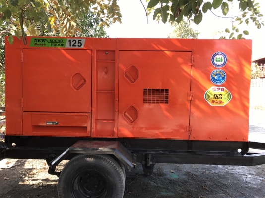 เครื่องปั่นไฟ Denyo 125KVA พร้อมเทเลอร์ เครื่องปั่นไฟ Denyo 125KVA พร้อมเทเลอร์