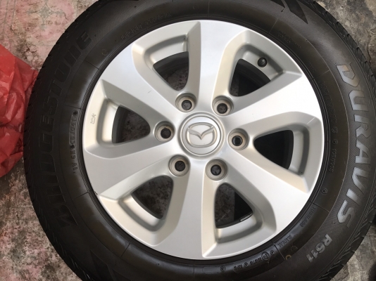 ล้อแม็ก Mazda BT-50 พร้อมยาง 215-70-16 Bridgestone ปี14 ล้อแม็ก Mazda BT-50 พร้อมยาง 215-70-16 Bridgestone ปี14