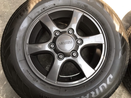 ล้อแม็ก ISUZU D-MAX Platinum พร้อมยาง 205-70-15 Bridgestone ปี 15 ล้อแม็ก ISUZU D-MAX Platinum พร้อมยาง 205-70-15 Bridgestone ปี 15