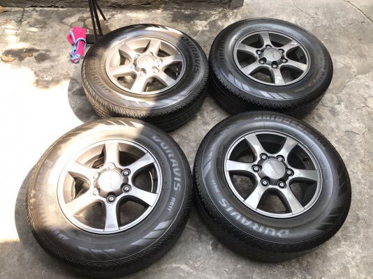 ล้อแม็ก ISUZU D-MAX Platinum พร้อมยาง 205-70-15 Bridgestone ปี 15