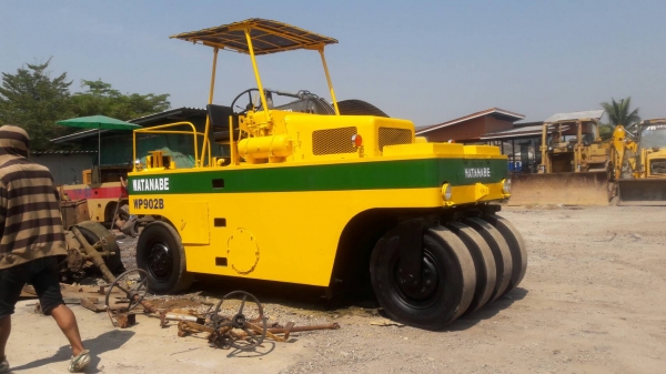 รถบดล้อยาง9ล้อ WATANABE WP902B ระบบฉีดน้ำพร้อม เอกสารเล่มทะเบียน รถบดล้อยาง9ล้อ WATANABE WP902B ระบบฉีดน้ำพร้อม เอกสารเล่มทะเบียน