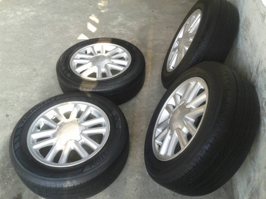 ล้ออีสุขอบ16นิ้ว6รู พร้อมยาง ชุดนี้ ราคา 5900 บาท