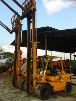 ขาย ฟอล์คลิฟท์ 4 ตัน MITSUBISHI  เสา 4.5 ม. ฮิ้งฟอล์ค รถเก่าญี่ปุ่น