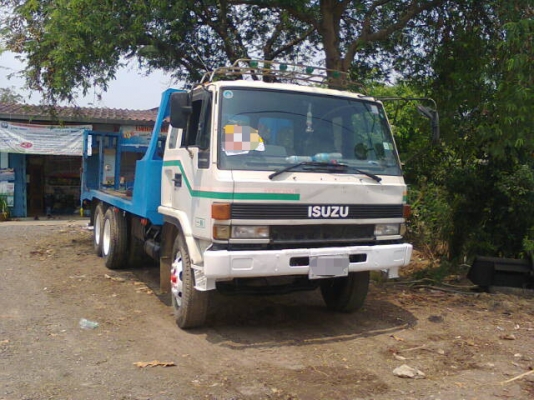 ขายรถ 10 ล้อเทเลอร์ ISUZU ROCKY 175 ใส่หัวนอก ROCKY 195 2 เพลาสโลว์กลาง สพานไฮดรอลิค ราคา 890000