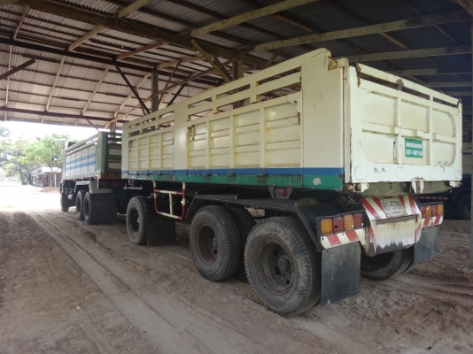 ขายด่วน รถสิบล้อสองเพลาดั้มพ์ พ่วง  แม่-ลูก   ISUZU  DEGA 270 ปี  46    พร้อมใช้งาน