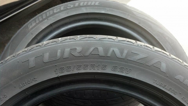 ยางบริดสโตน ทรูเรนซ่า 185 55 15 ราคา 550 บาท