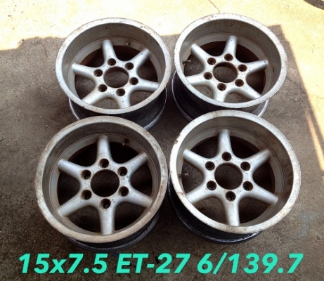 ขายล้อ SRS III แท้ Germany ขอบ 15x7.5 ออฟ-27 ใส่ 6 รู ออฟลึก สภาพเดิม แห้งๆ ครับ