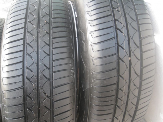 ขายกะทะล้อ nissan march 14" 4/100 +ฝาครอบ+ยางปลายปี12(081-3747940)