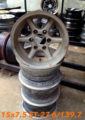 ขายล้อ SRS III แท้ Germany ขอบ 15x7.5 ออฟ-27 ใส่ 6 รู ออฟลึก สภาพเดิม แห้งๆ ครับ