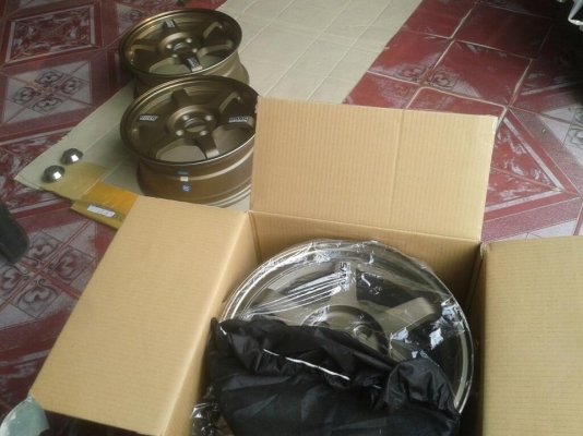 TE37ของใหม่ งานเบาๆครับ  ขอบ15"4รู100 กว้าง6.5"off40ขอบชา เหลือชุดเดียวแล้วครับ ( 8,500บ.)