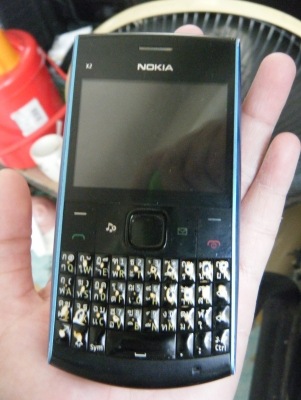 ต้องการขาย Nokia X2-01 สีฟ้า