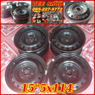 กระทะเหล็กป่าว (ถอดป้ายแดง) 15"4รู100 (4วง) ขาย1,200บ.