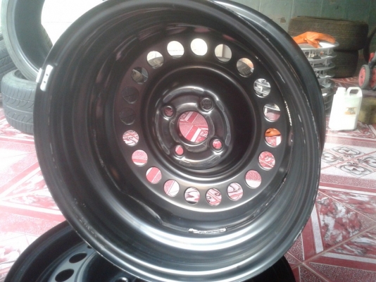 กระทะเหล็กป่าว (ถอดป้ายแดง) 15"4รู100 (4วง) ขาย1,200บ.