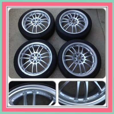 ขายแม็กมือ2 RE30ขอบ17 4รู100/114+ ยาง ราคา9,300 บาทราคาถูก