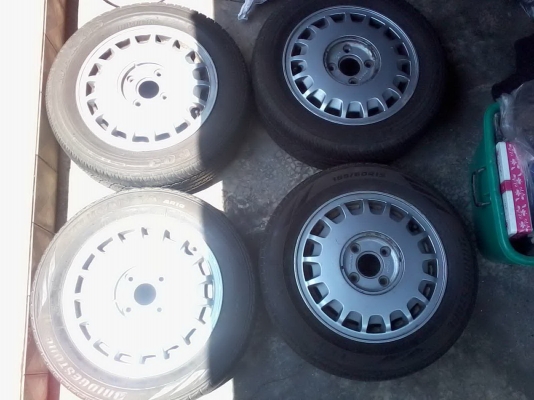 ขายล้อแม็ค Honda ขอบ 15 / 4รู100 พร้อมยาง 195/60/15