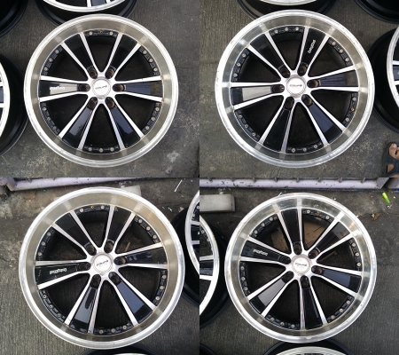 แม็ก JRD Coupe ขอบ 20-6-139.7 กว้าง 9 นิ้ว ET+20 สภาพเดิมๆ ไม่คดไม่ดุ้ง ไม่เคยซ่อม มีรอยจากการใช้งานบ้าง ราคา 4 วง 6,900 บาท