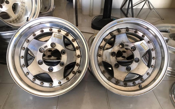 ล้อ BRIDGESTONE BERG-S 2 ชิ้นแท้ ขอบ 15x7 ลบ14 6รูกระบะ ถูกๆ ประมูลญี่ปุ่น