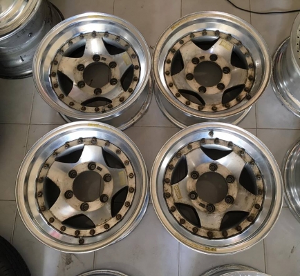 ล้อ BRIDGESTONE BERG-S 2 ชิ้นแท้ ขอบ 15x7 ลบ14 6รูกระบะ ถูกๆ ประมูลญี่ปุ่น