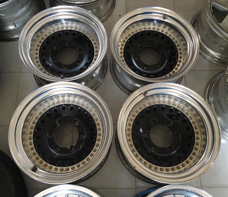 ล้อหยดน้ำ RAGUNA 2 ชิ้นแท้ ขอบ 15x8 ลบ25 6รูกระบะ ถูกๆ ประมูลญี่ปุ่น