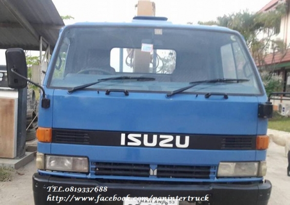 ขายถูกด่วนๆ รถบรรทุก 6 ล้อกลางติดเครน :ISUZU NPR / กระบะท้ายลาด สินค้าเก่าบริษัท /ราคาเพียง 380,000 บาท