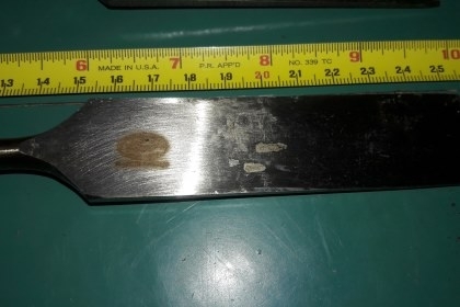 ขายสิ่วฉลามสามดาว1" ด้ามไม้ Made in Sweden.รุ่นเก่าเหล็กดีสวยงาม