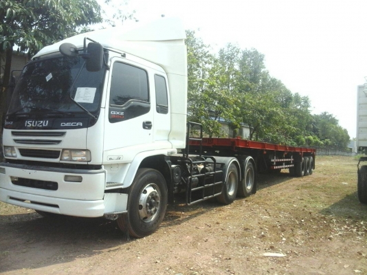 ขายหัวลากพร้อมหาง Isuzu เครื่อง 320 แรง ปี 49 หางพนัส 3 เพลา ทะเบียนพร้อม