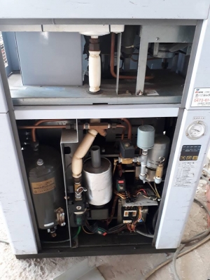 ปั๊มลมสกรู ปั๊มลมเก่าญี่ปุ่น MITSUI SEIKI