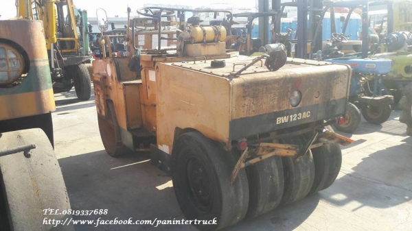FROM JAPAN COMBINATION ROLLER BOMAG BW123AC / รถบดหน้าเหล็กหลังยาง - เลี้ยวเอว /ราคาเพียง 320,000 บาท