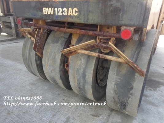 FROM JAPAN COMBINATION ROLLER BOMAG BW123AC / รถบดหน้าเหล็กหลังยาง - เลี้ยวเอว /ราคาเพียง 320,000 บาท