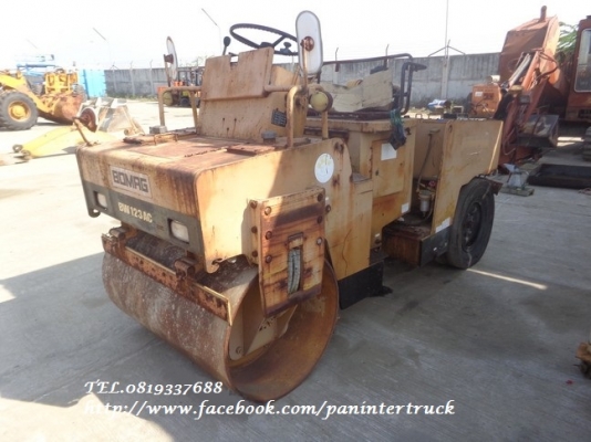 FROM JAPAN COMBINATION ROLLER BOMAG BW123AC / รถบดหน้าเหล็กหลังยาง - เลี้ยวเอว /ราคาเพียง 320,000 บาท