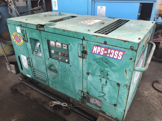 ขายปั๊มลม Denyo MPS-13SSแบบสกรูใช้ไฟฟ้า เก่านอกยังไม่เคยใช้งานในไทย ชั่วโมงใช้งานน้อย สภาพใหม่มาก พร้อมใช้งาน