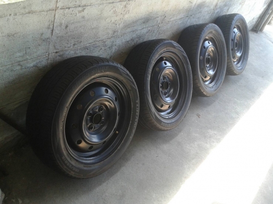 ล้อกะทะ ขอบ15นิ้ว4รู100 พร้อมยาง ชุดนี้ ราคา 1900 บาท ล้อกะทะ ขอบ15นิ้ว4รู100 พร้อมยาง ชุดนี้ ราคา 1900 บาท