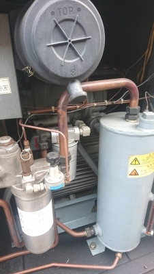 #เครื่องปั๊มลม มอเตอร์ Hitachi Screw Compressor 15kW / 22kW นำเข้าจากญี่ปุ่น by OEK