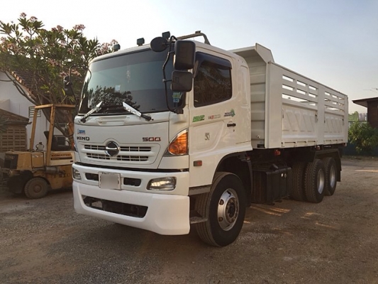 ขายสิบล้อดัมพ์ HINO เครื่อง 380 แรง ปลายปี55 ไมล์ 149xxx กระบะดัมพ์สามมิตร ทะเบียนพร้อม