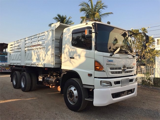ขายสิบล้อดัมพ์ HINO เครื่อง 380 แรง ปลายปี55 ไมล์ 149xxx กระบะดัมพ์สามมิตร ทะเบียนพร้อม