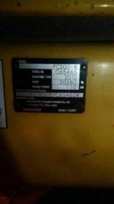 ขาย2,180,000 KOMATSU PC200-8 บูมยาว 18 ม. 2,180,000 บาท ปี 2010 ทำงาน 9,xxx ชม. เครื่องดี ปั้มแรง โช่หนา เอวแน่น ไฟฟ้า ครบ เอกสารอินวอยท์ รถอยู่ จ.นครราชสีมา  090-772-3710 090-772-3708