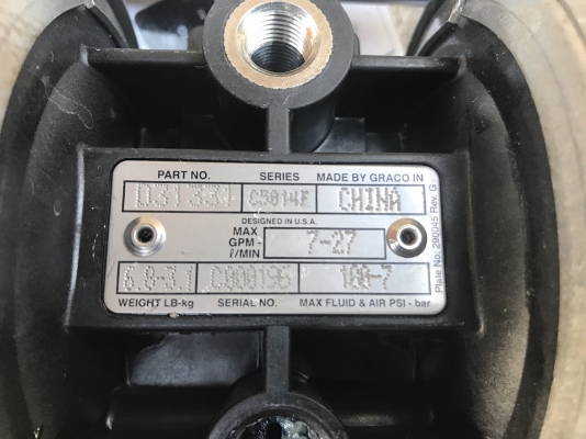 ขายปั้มไดอะแฟรม Graco Husky ขนาด 4หุน สภาพสวยมาก พร้อมใช้งาน มี 3 ตัวครับ