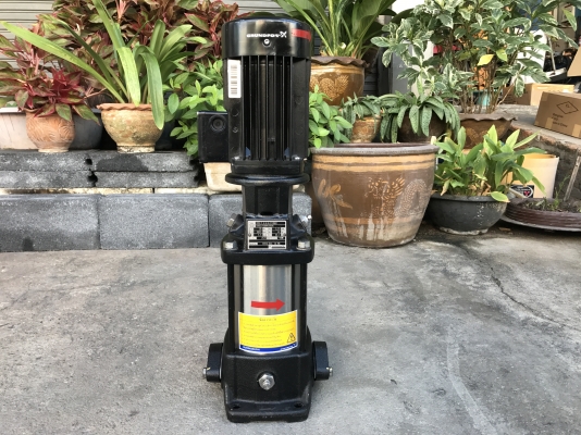 ขายปั้มน้ำแรงดันสูงแบบตั้ง Grundfos 1.5HP. 380V สภาพสวยมาก วิ่งนิ่ม พร้อมใช้งาน