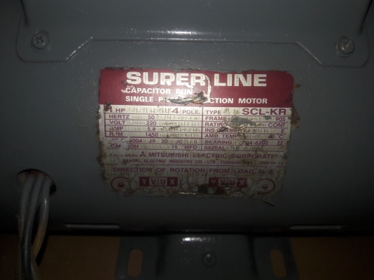 ขาย !! มอเตอร์.มิตซู.ขนาด1แรง220v.สภาพพร้อมใช้งาน