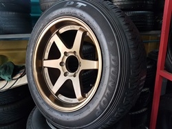 ขายล้อใหม่TE37 ขอบ18 งานYUSTA 6รู139 พร้อมยาง\% 265/60/18 ปี16