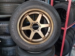 ขายล้อใหม่TE37 ขอบ18 งานYUSTA 6รู139 พร้อมยาง\% 265/60/18 ปี16