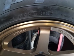 ขายล้อใหม่TE37 ขอบ18 งานYUSTA 6รู139 พร้อมยาง\% 265/60/18 ปี16